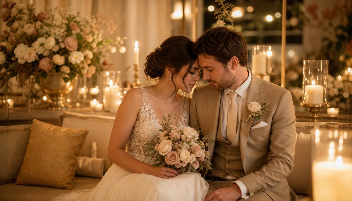 Elegante Hochzeitsszene als Inspiration für einen persönlichen Hochzeitslied-Text